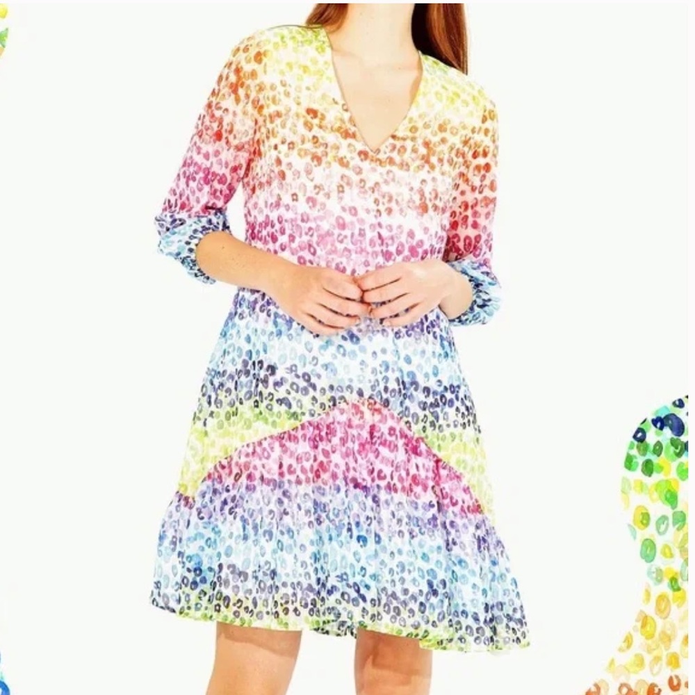 Vilagallo Gala Dress in Wild Acquarella